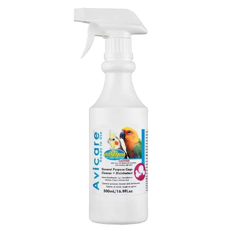 AVICARE READY-TO-USE DISINFECTANT SPRAY FOR BIRDS 500ML VETAFARM