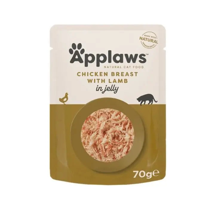 APPLAWS IN JELLY POUCH ADULT WET CAT FOOD 70G APPLAWS
