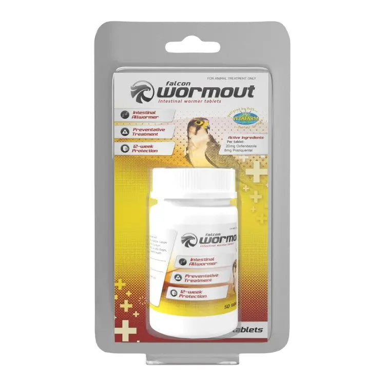 VETAFARM FALCON WORMOUT 50 TABS VETAFARM
