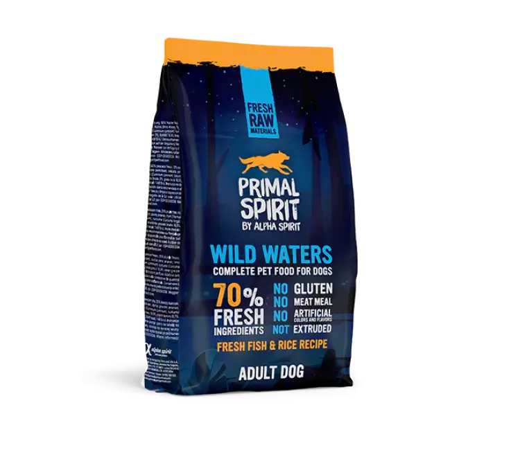 Alpha Spirit Primal 70% Wild Waters Dog Food ALPHA SPIRIT