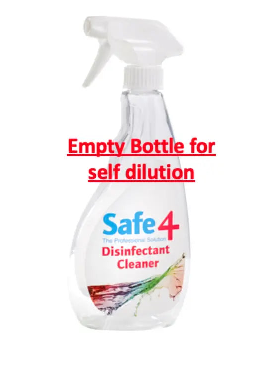 SAFE4 EMPTY SPRAY BOTTLE 500ML SAFE4