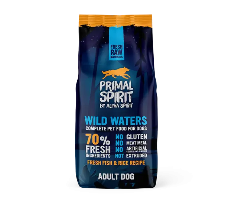 Alpha Spirit Primal 70% Wild Waters Dog Food ALPHA SPIRIT