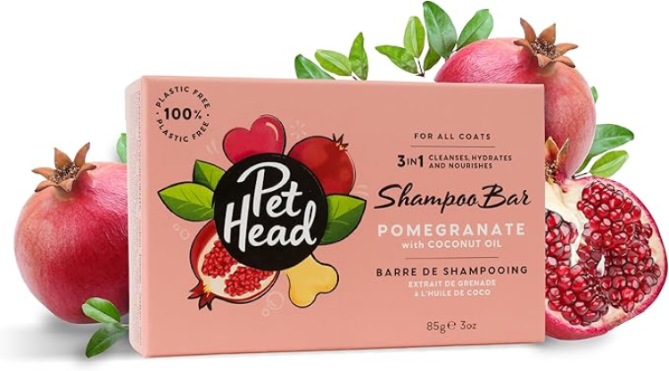 PET HEAD POMEGRANTE SHAMPOO BAR 85G PET HEAD