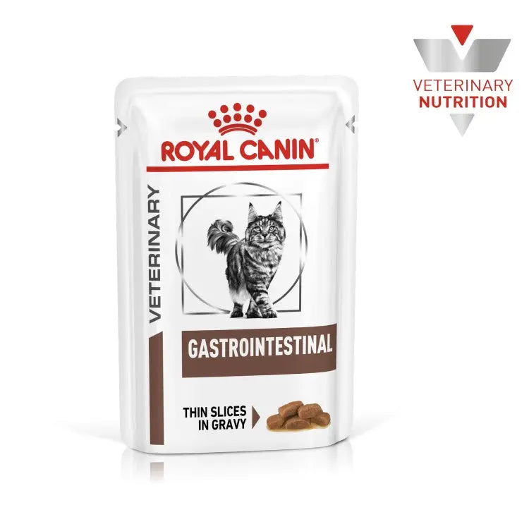 ROYAL CANIN VET HEALTH NUTRITION FELINE GASTROINTESTINAL WET FOOD POUCHES 12X85G Royal Canin