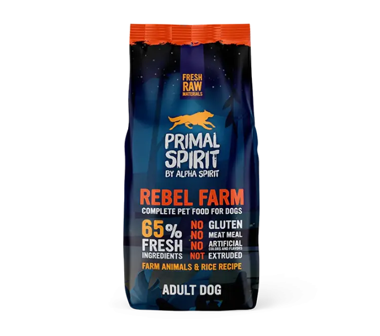 ALPHA SPIRIT 65% REBEL FARM DOG FOOD ALPHA SPIRIT