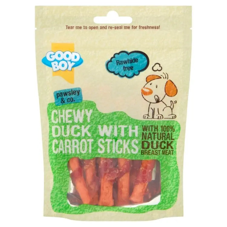 GOODBOY DUCK WITH CARROT STICK 90G GOODBOY