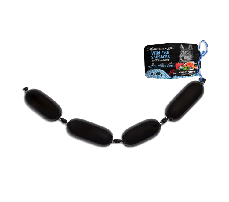 ALPHA SPIRIT MEDITERRANEAN SAUSAGES WITH VEGETABLES 4X65G ALPHA SPIRIT