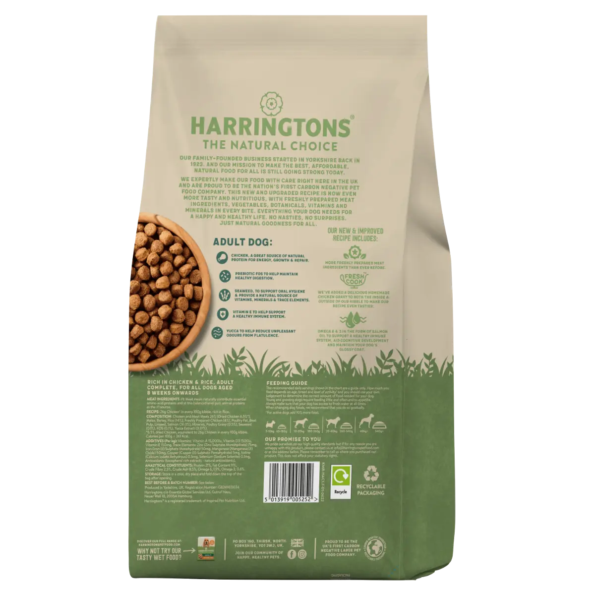 HARRINGTONS COMPLETE CHICKEN ADULT DRY DOG FOOD HARRINGTONS