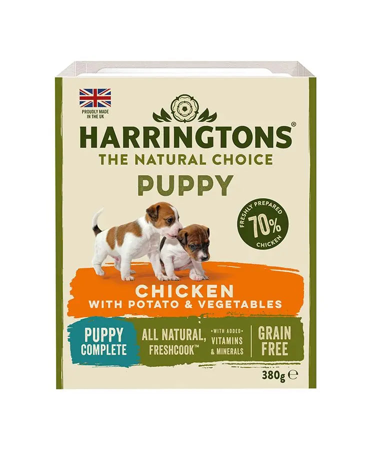 HARRINGTONS CHICKEN & POTATO GRAIN FREE WET PUPPY FOOD 380G HARRINGTONS