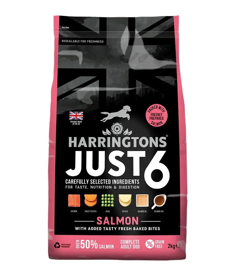 HARRINGTONS JUST 6 GRAIN FREE ADULT DRY DOG FOOD HARRINGTONS