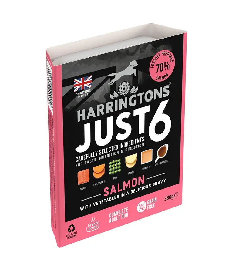 HARRINGTONS JUST 6 GRAIN FREE ADULT WET DOG FOOD 380G HARRINGTONS