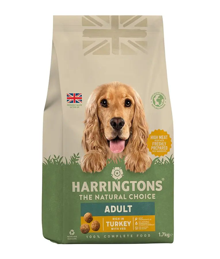 HARRINGTONS COMPLETE TURKEY WITH VEG ADULT DRY DOG FOOD HARRINGTONS