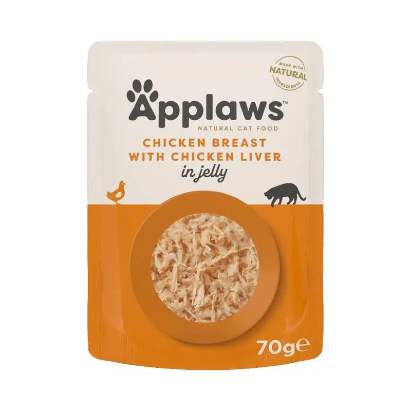 APPLAWS IN JELLY POUCH ADULT WET CAT FOOD 70G APPLAWS