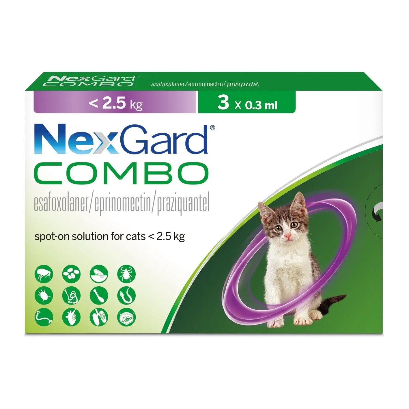 NEXGARD COMBO SPOT ON FOR CATS LESS THAN 2.5KG