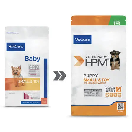 Virbac HPM Puppy Small & Toy Food for Small and Mini Breed Puppies 1.5kg Virbac