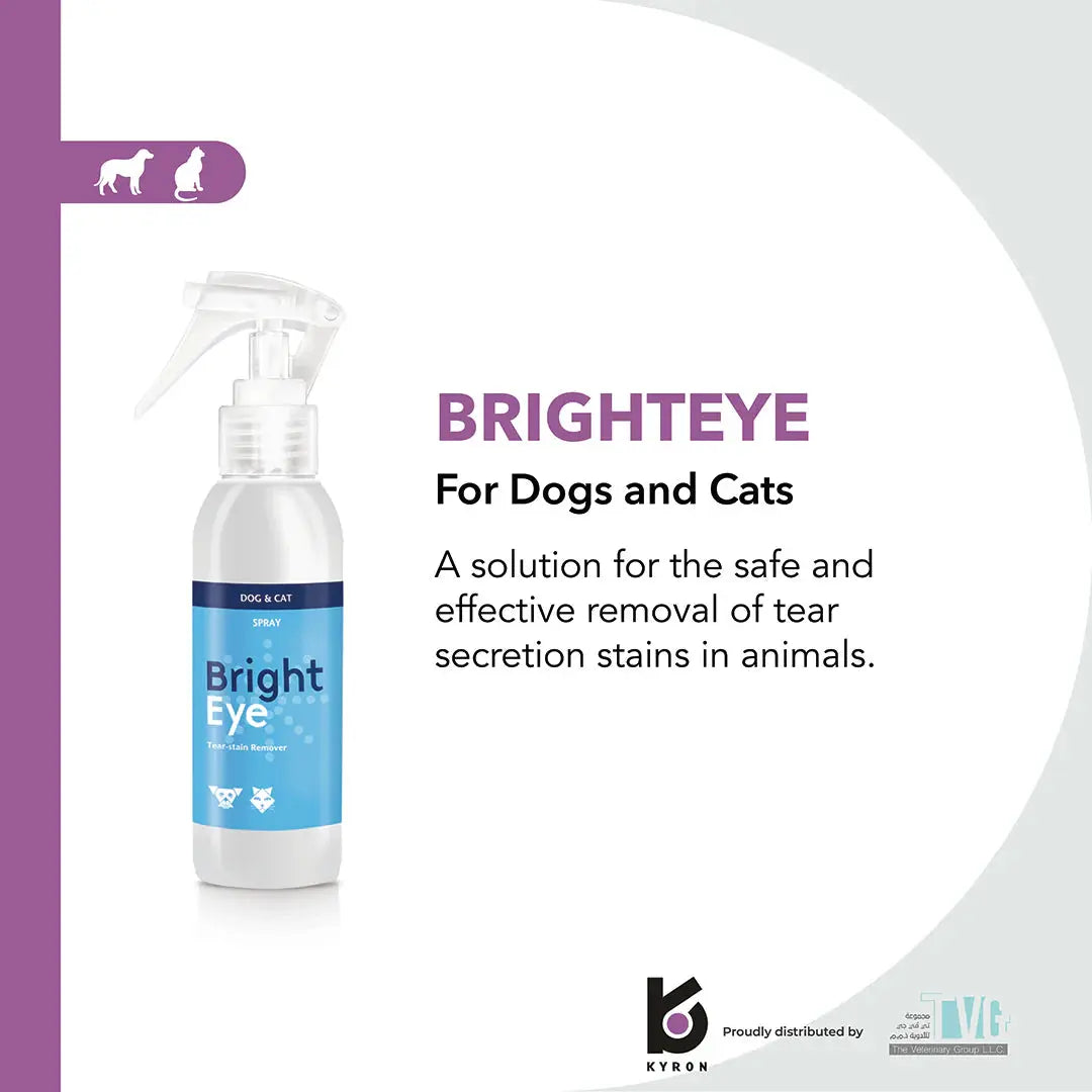 BRIGHTEYE TEAR STAIN REMOVER 100ML KYRON LABS