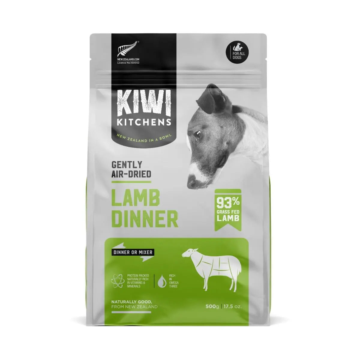 KIWI KITCHENS AIR-DRIED LAMB DINNER DRY DOG FOOD KIWI KITCHENS