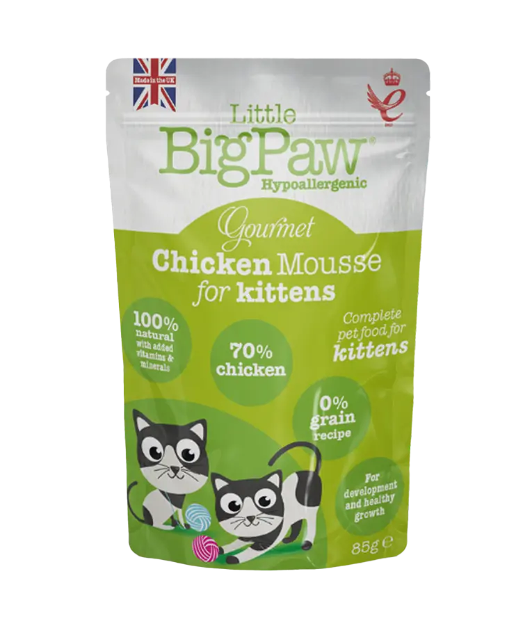 LITTLE BIGPAW GOURMET CHICKEN MOUSSE WET KITTEN FOOD 85G LITTLE BIGPAW