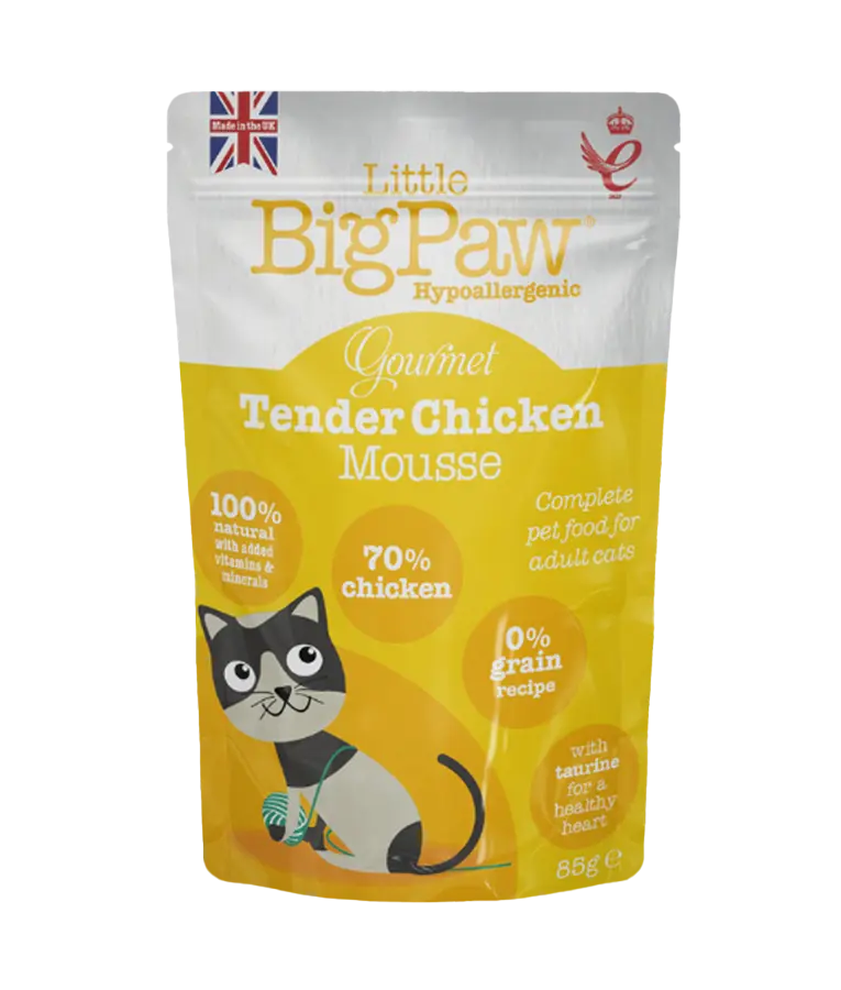 LITTLE BIGPAW GOURMET TENDER MOUSSE WET CAT FOOD 85G LITTLE BIGPAW