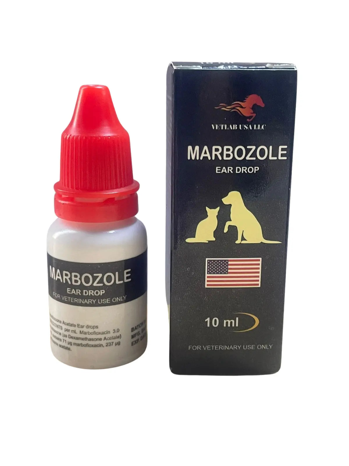 MARBOZOLE EARDROP 10ML VETLAB