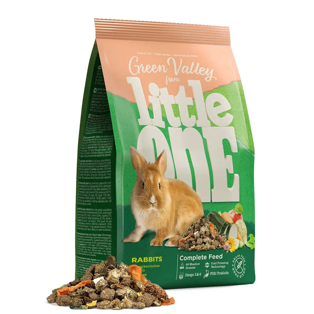 LITTLE ONE GREEN VALLEY FIRBREFOOD FOR RABBIT 750G Little One