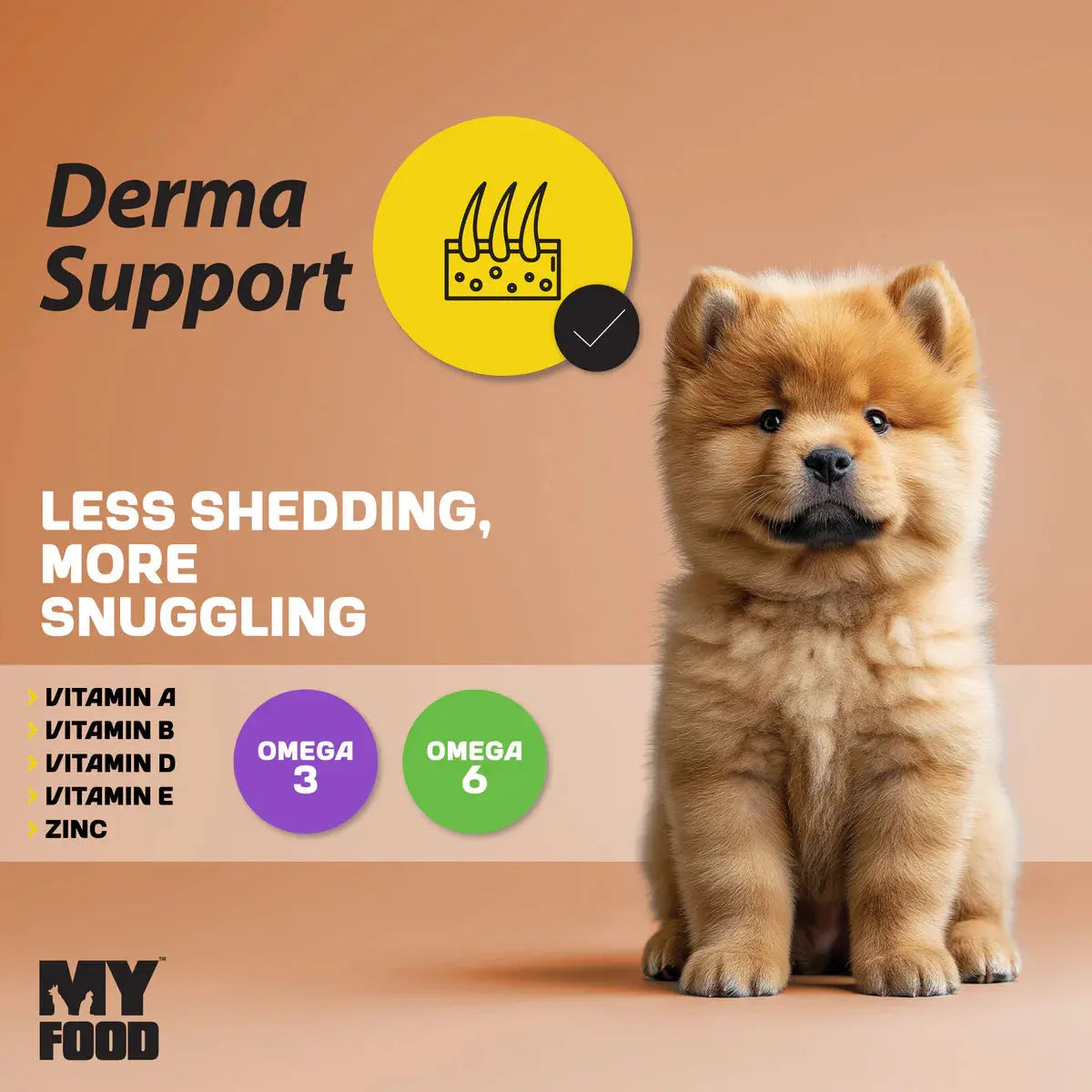 MYFOOD PUPPY MEDIUM & LARGE DOG BREED FOOD FOR DERMA SUPPORT Petszapp