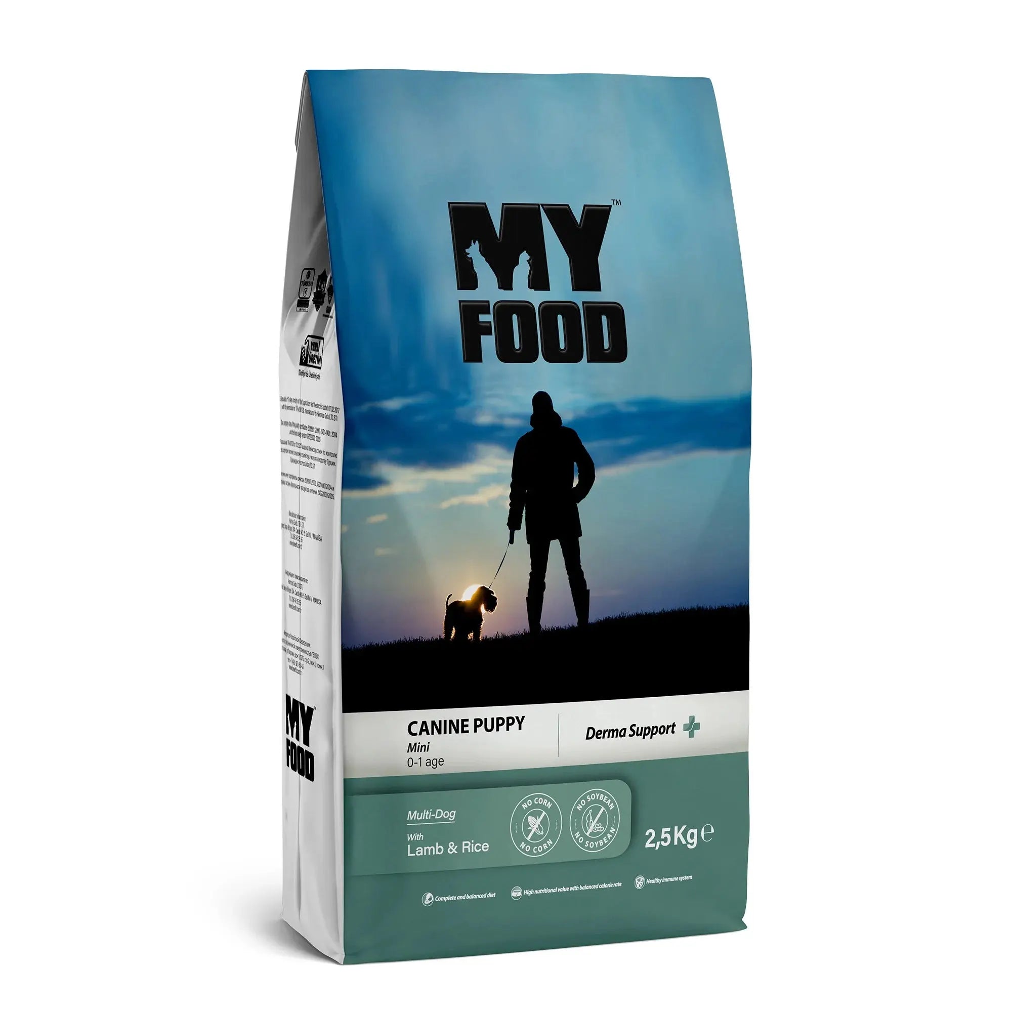 MYFOOD PUPPY MEDIUM & LARGE DOG BREED FOOD FOR DERMA SUPPORT Petszapp