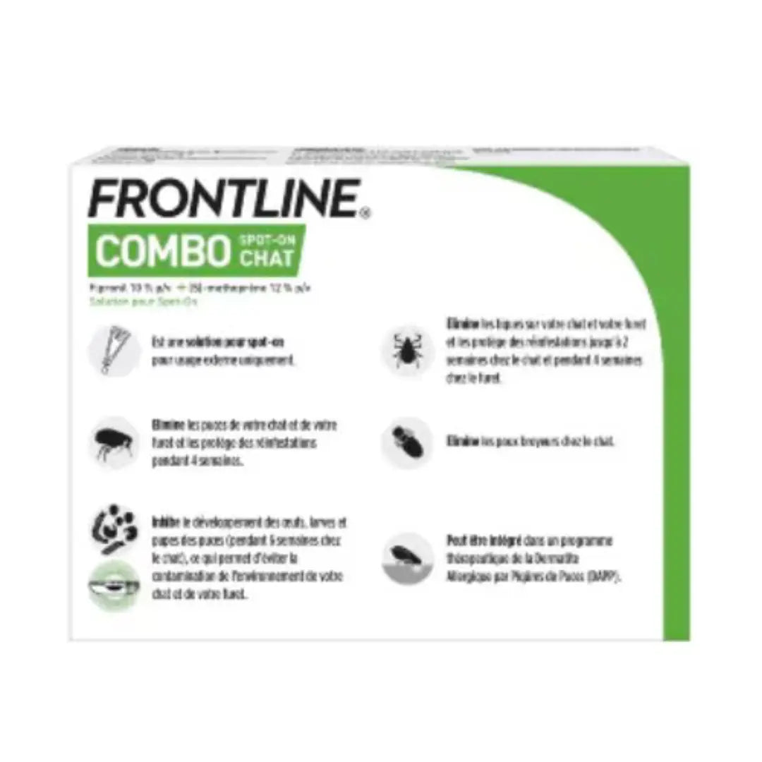 FRONTLINE FLEA & TICK SPOT ON COMBO FOR CATS & HOME PROTECTIONS | 3 Doses Boehringer Ingelheim