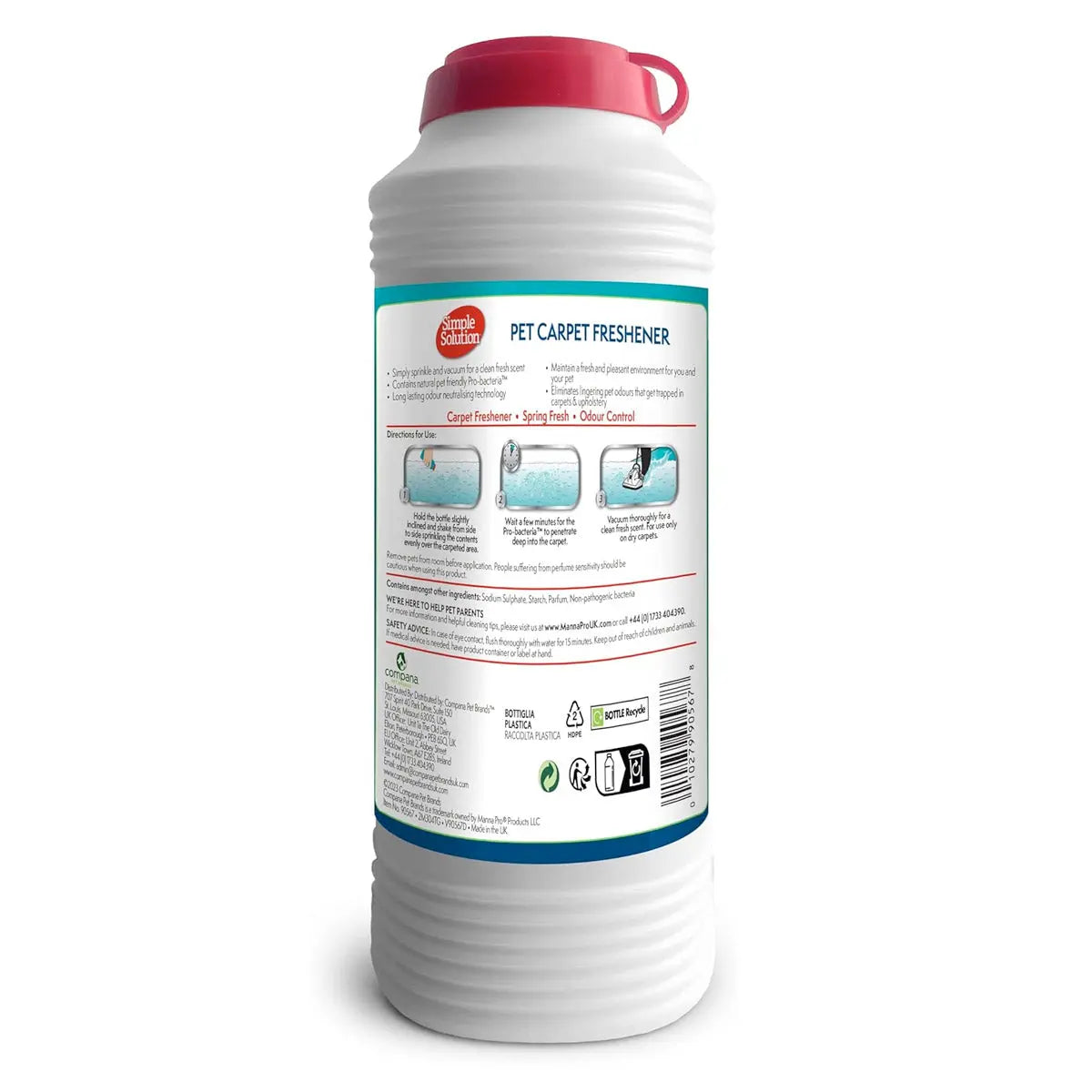 PET CARPET FRESHENER SPRING BREEZE 500G SIMPLE SOLUTION