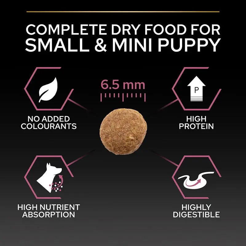 PURINA® PRO PLAN® PUPPY SMALL & MINI SENSITIVE SKIN WITH OPTIDERMA® RICH IN SALMON DRY FOOD PetFit.ae