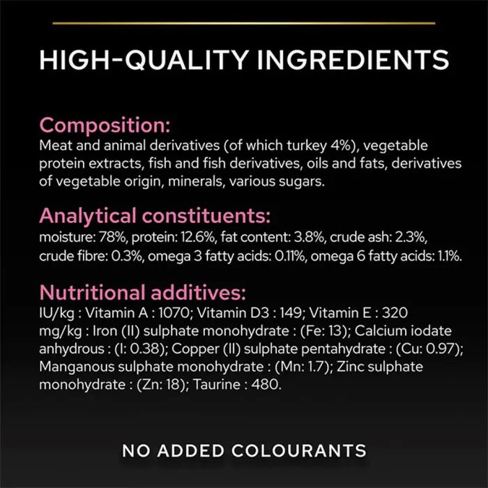 PURINA® PRO PLAN® DELICATE DIGESTION TURKEY WET CAT FOOD 26X85G Purina Pro Plan