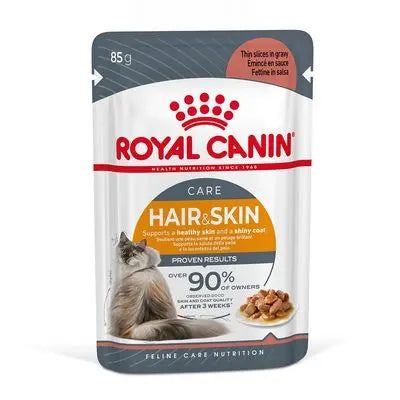ROYAL CANIN FELINE CARE NUTRITION HAIR & SKIN GRAVY (INTENSE BEAUTY) WET CAT FOOD POUCH, 85g Royal Canin
