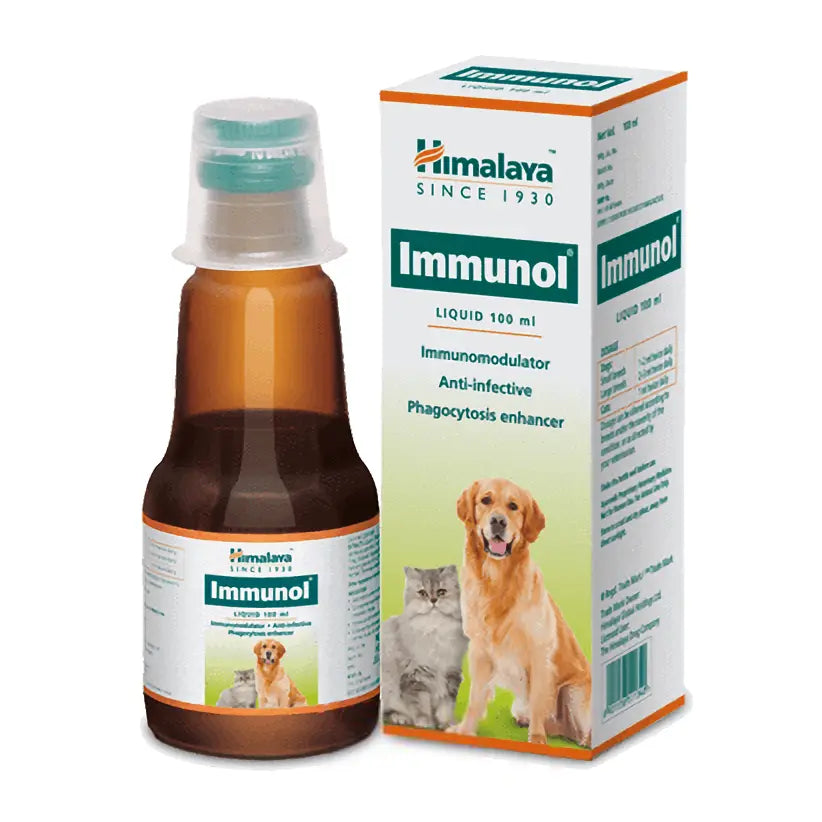 HIMALAYA HERBALS IMMUNOL LIQUID HEALTH SUPPLEMENT FOR DOGS & CATS 100 ml Himalaya