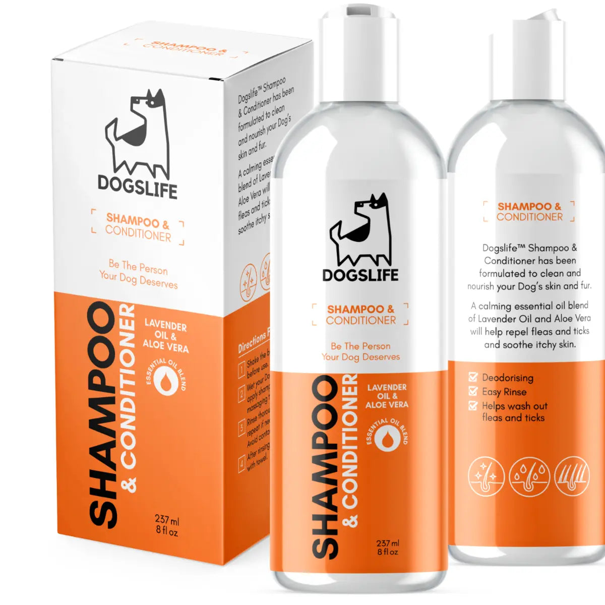 DOGSLIFE DOG SHAMPOO & CONDITIONER 237ML DOGSLIFE