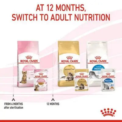 FELINE HEALTH NUTRITION KITTEN STERILISED JELLY (WET FOOD - Pouches) 85 G Royal Canin