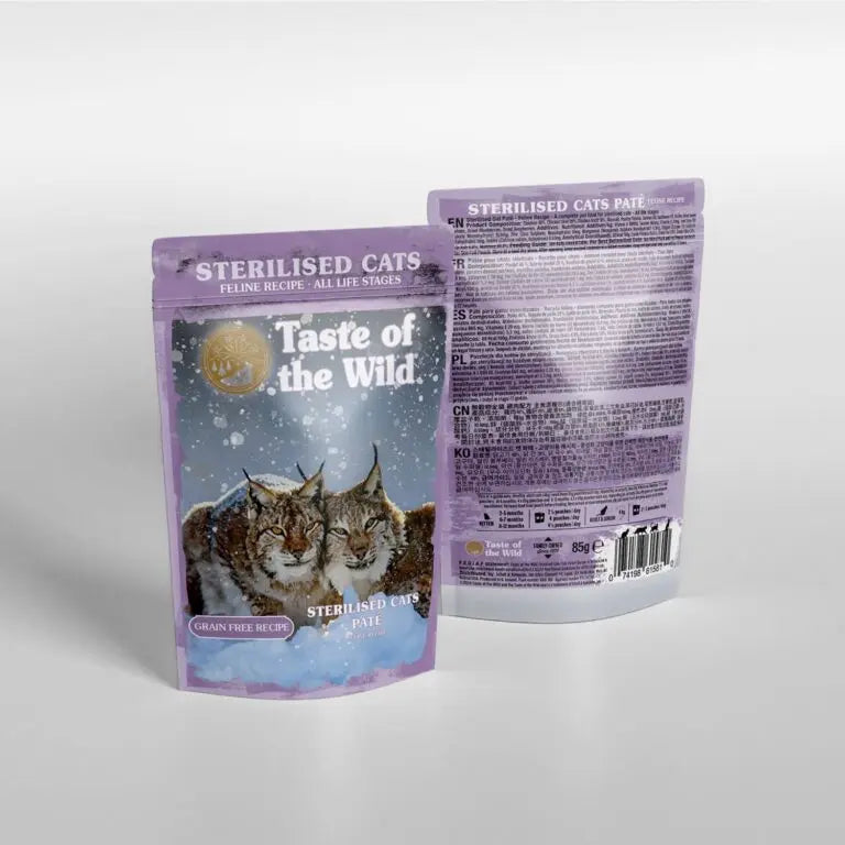 TASTE OF THE WILD STERILISED CAT PATE 85G TASTE OF THE WILD
