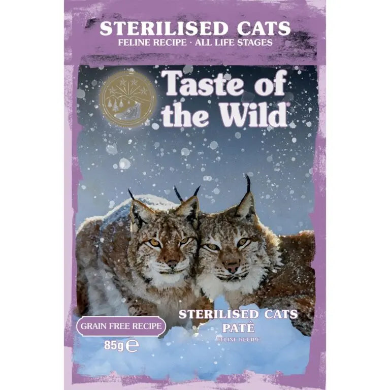 TASTE OF THE WILD STERILISED CAT PATE 85G TASTE OF THE WILD