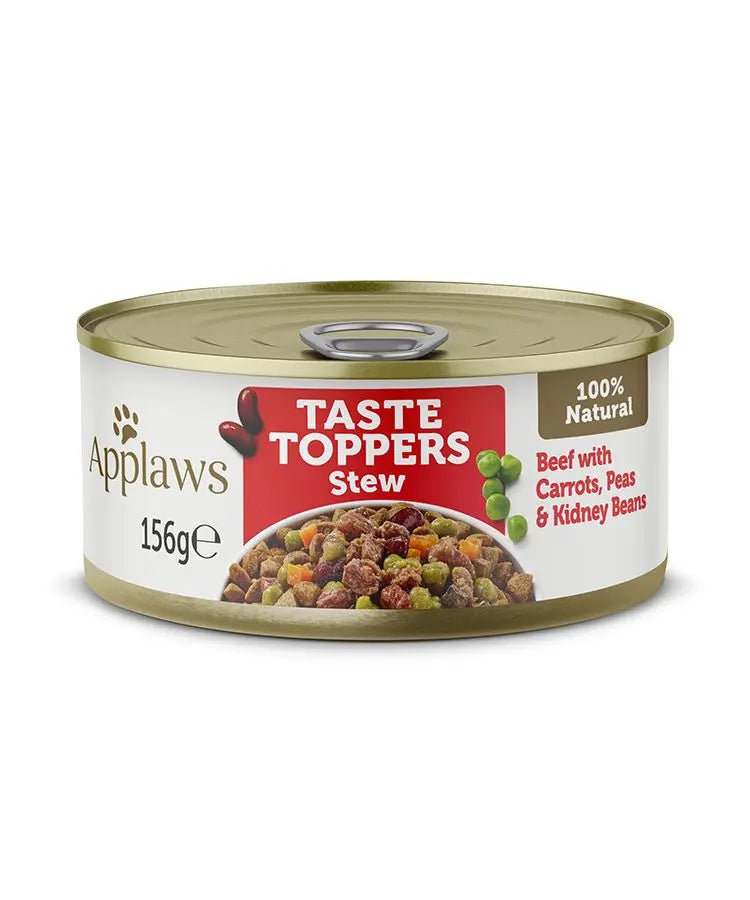 APPLAWS TASTE TOPPERS STEW WET DOG FOOD 156G TIN APPLAWS