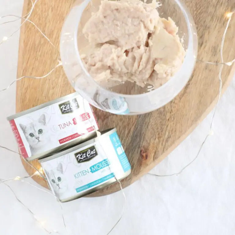 KIT CAT TUNA MOUSSE WITH CHICKEN TOPPER 80G KIT CAT