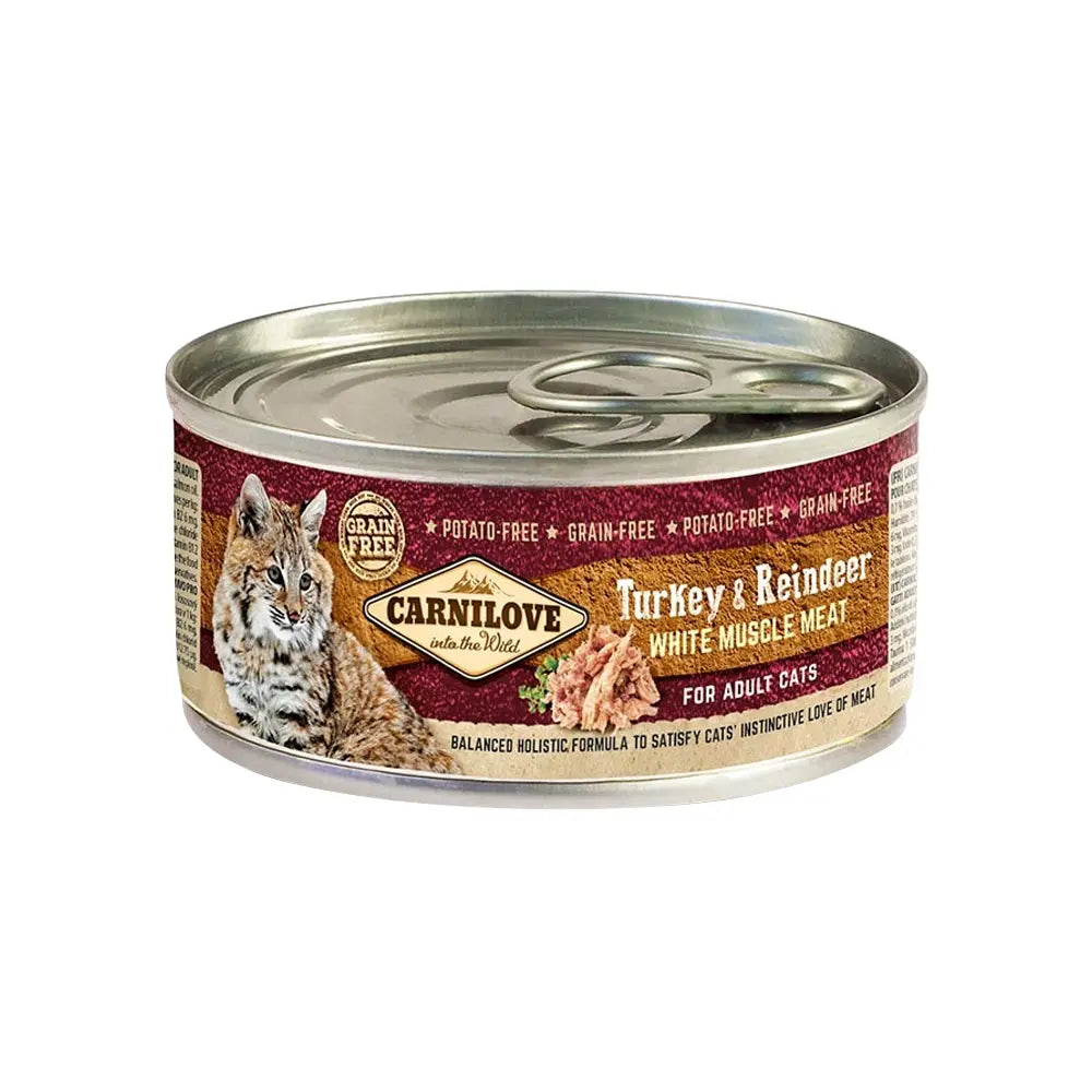 CARNILOVE FOR ADULT CATS WET FOOD CANS 12X100G Carnilove