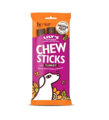 LILY'S KITCHEN DOG CHEW STICKS DOG TREATS 120G LILY'S KITCHEN