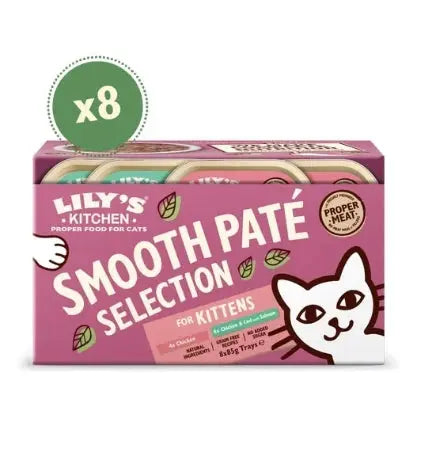 LILY'S KITCHEN PATE FOR KITTENS MULTIPACK WET CAT FOOD 8X85G LILY'S KITCHEN