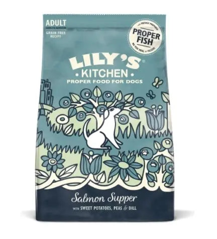 LILY'S KITCHEN SALMON SUPPER ADULT DOG DRY FOOD 1kg LILY'S KITCHEN