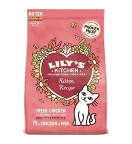 LILY'S KITCHEN CHICKEN & WHITE FISH KITTEN DRY FOOD LILY'S KITCHEN