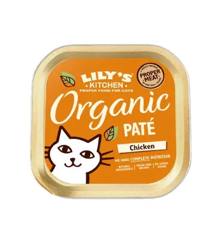 LILY'S KITCHEN ORGANIC PATE WET CAT FOOD 85G LILY'S KITCHEN