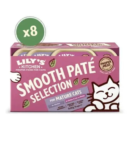 LILY'S KITCHEN PATE FOR MATURE CATS MULTIPACK WET CAT FOOD 8X85G LILY'S KITCHEN