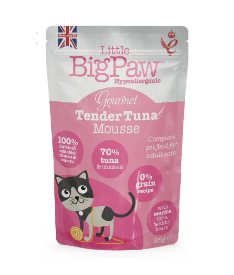 LITTLE BIGPAW GOURMET TENDER MOUSSE WET CAT FOOD 85G LITTLE BIGPAW
