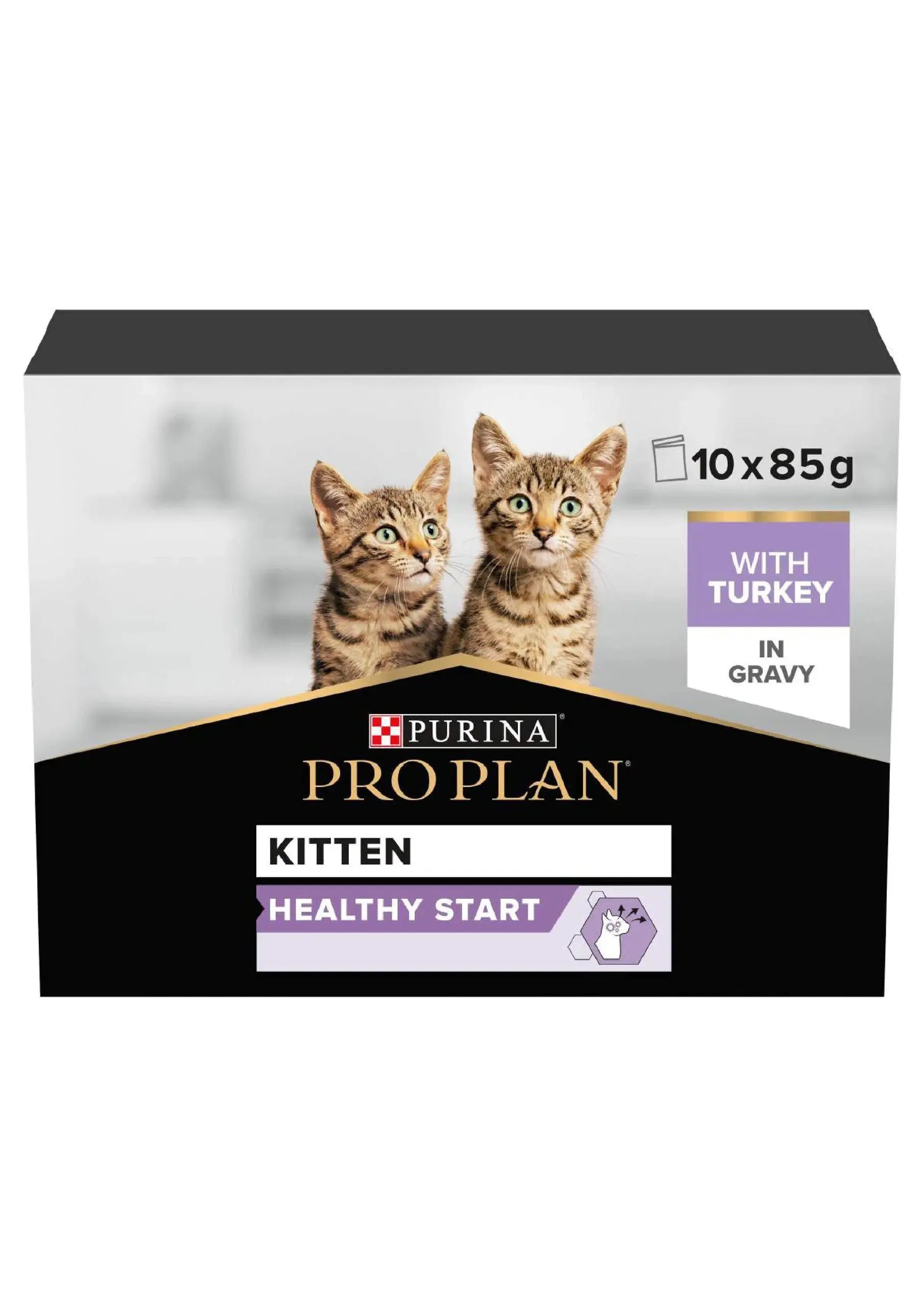 PURINA® PRO PLAN® KITTEN NUTRISAVOUR TURKEY IN GRAVY WET CAT FOOD, 85 GM PACK OF 26 Purina Pro Plan