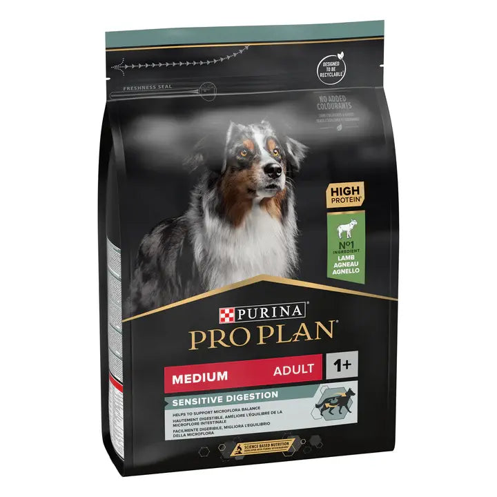 PURINA® PRO PLAN® DOG MEDIUM ADULT SENSITIVE DIGESTION RICH IN LAMB DRY DOG FOOD PetFit.ae