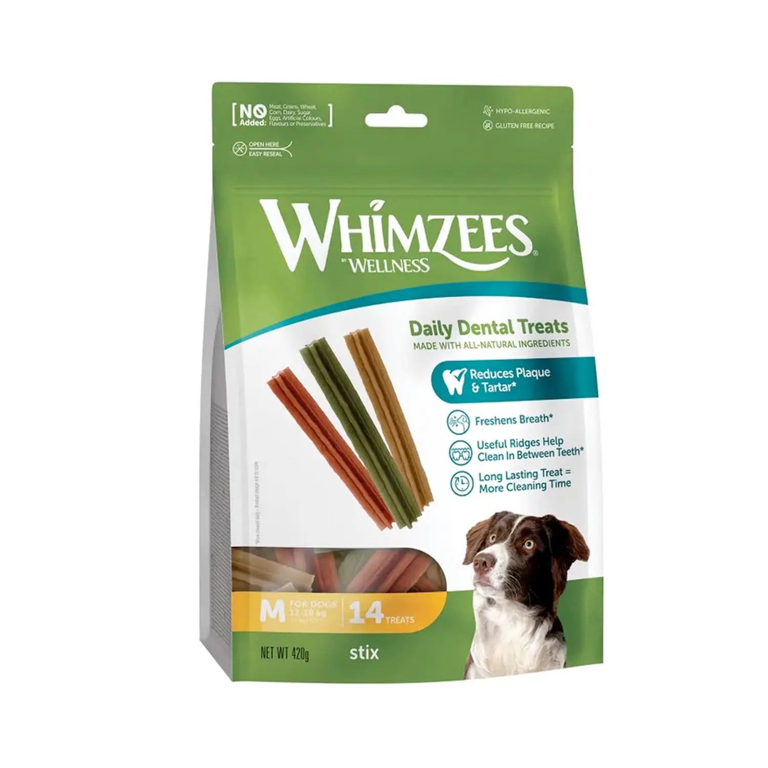 WHIMZEES STIX MIX BROWN/GREEN/ORANGE WHIMZEES